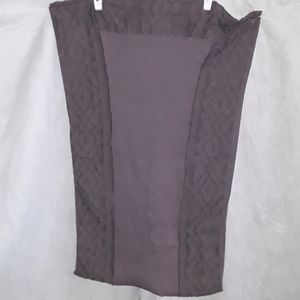 Simply Noelle gray patterned infinity scarf